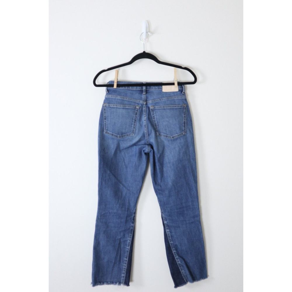 Everlane Size 26 Crop The Cheeky Bootcut Jean Medium Blue Denim - Picture 7 of 12